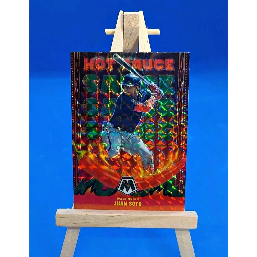 Juan Soto #HS-2 2022 Panini Mosaic Hot Sauce Green Prizm National Mets